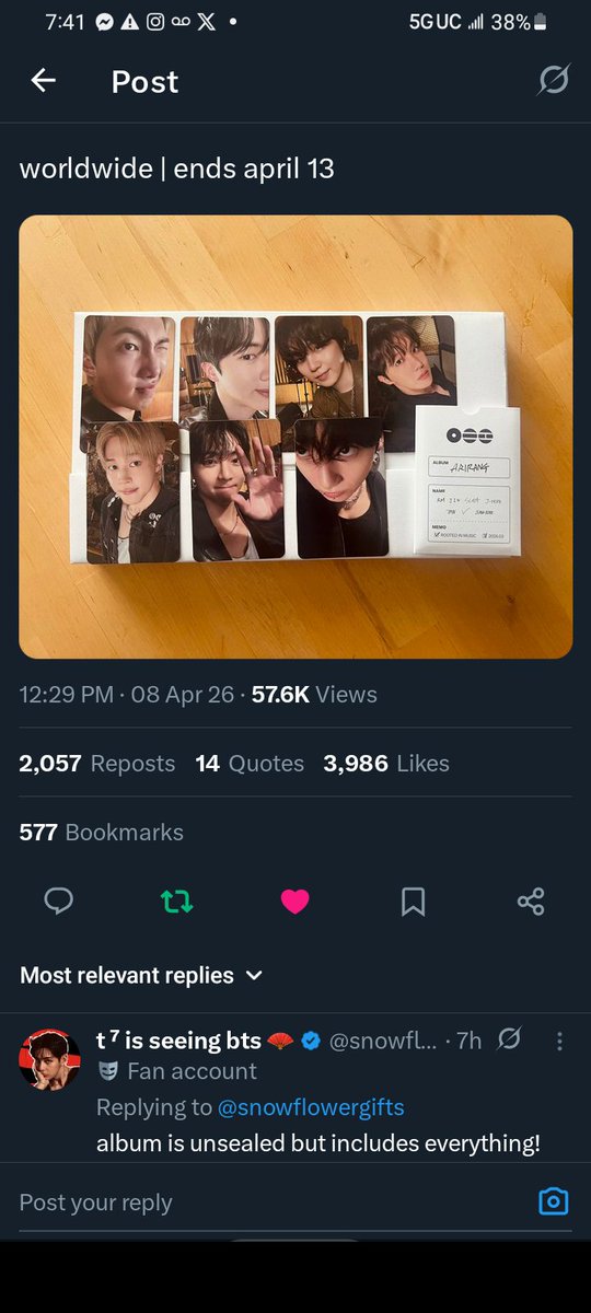 Yoongi ⊙⊝⊜ is seeing bts tweet media