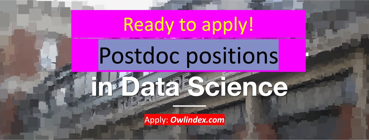 owlindex's tweet image. Exciting Data Science postdoc opportunities are available to apply!
owlindex.com/oi/VhNn8m0B

#Owlindex #DataScienceJobs #PostdocOpportunities #DataScienceCareer #ResearchJobs #JoinOurTeam #DataSciencePostdoc #CareerInDataScience #InnovationInData #AcademicJobs #DataResearch