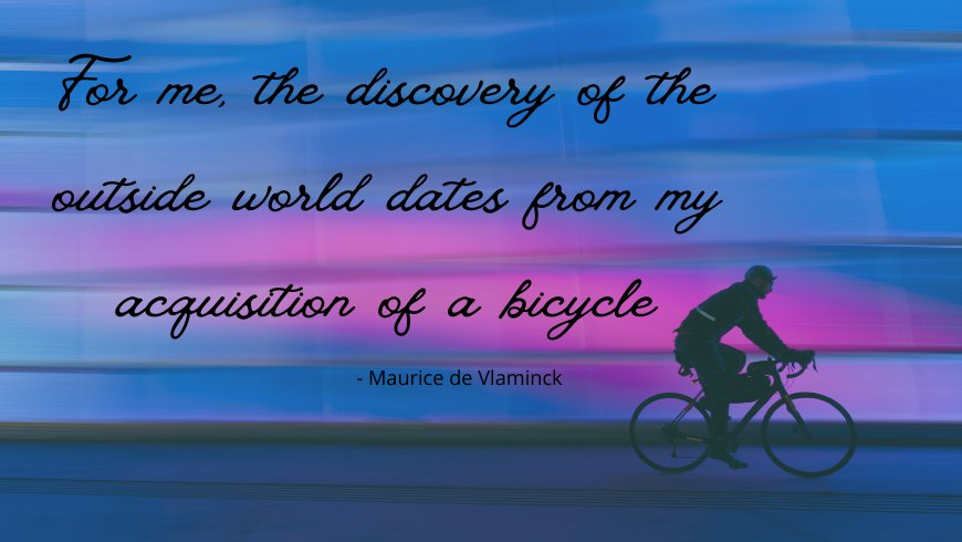 bicyclesbeyond's tweet image. "For me, the #discovery of the outside #world dates from my acquisition of a #bicycle." - Maurice de Vlaminck 💚🚴🏼‍♂️💛🚴🏼🧡🚴🏼‍♀️

Hope you have a fantastic Thursday dear #BikeFriends 🫶🏼