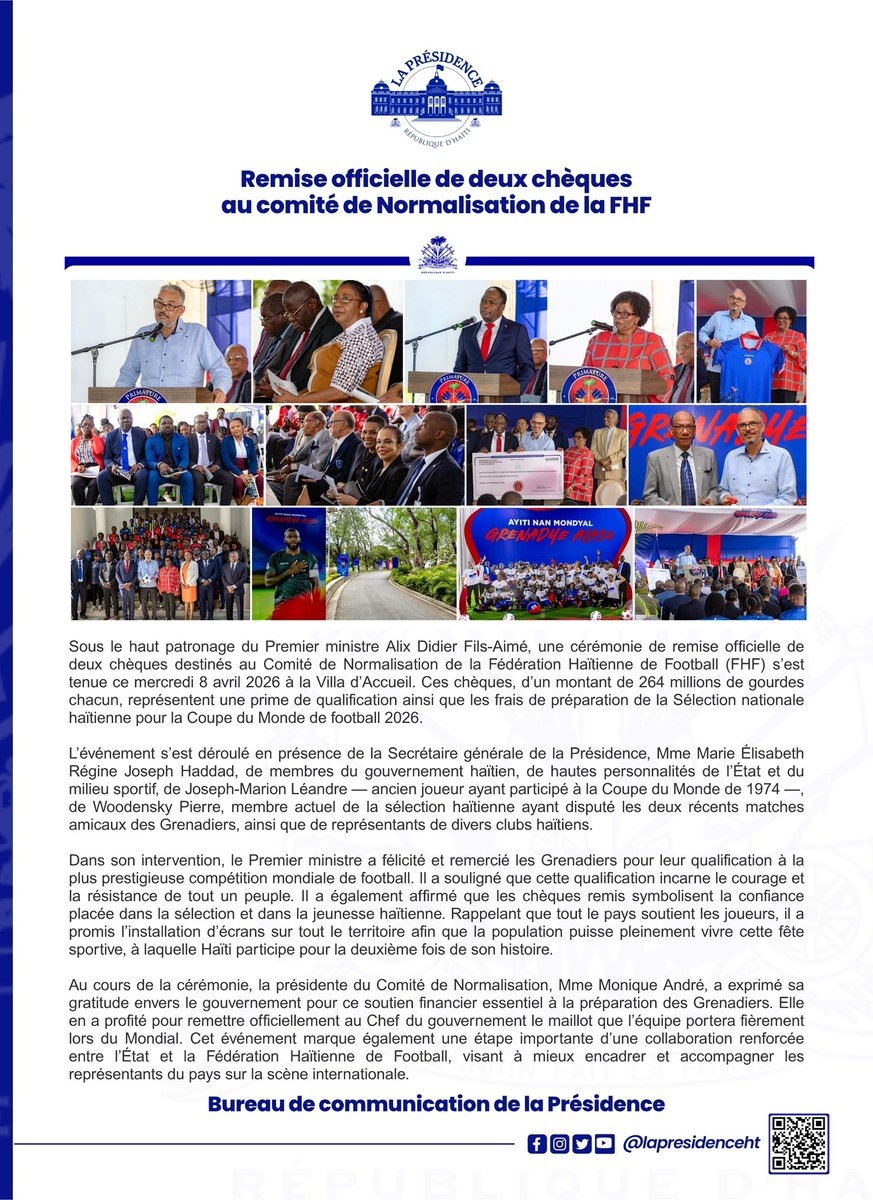 Présidence d’Haïti tweet media