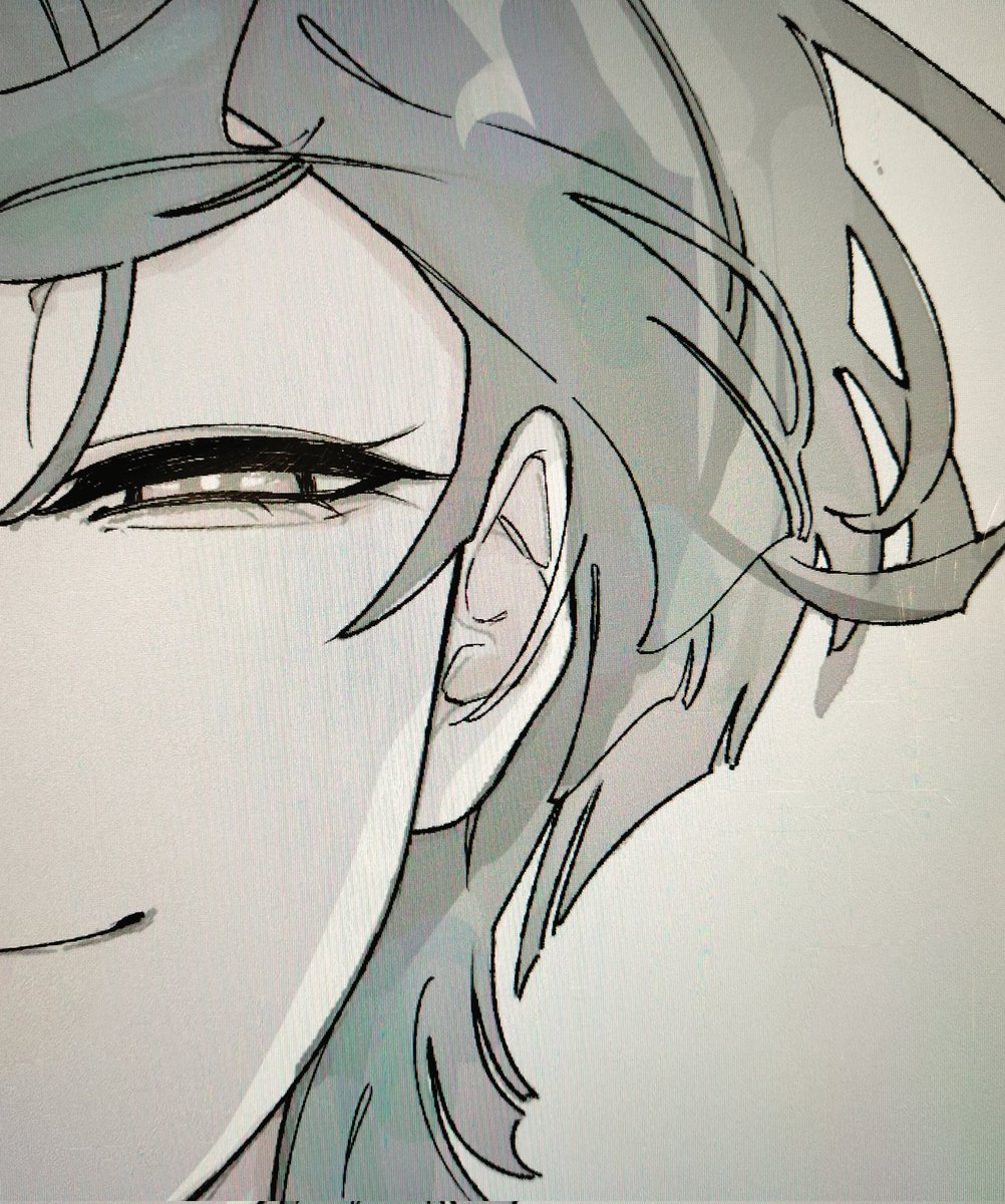 Sh1ma3naga's tweet photo. 線画好きって髪の毛描くのも好きだよね？あと髪の毛靡かせがちだよね？あ、私は髪の毛靡かせ隊です😊😊
@ONEGAMEyachiyo https://t.co/TpZ9q2lN5m
