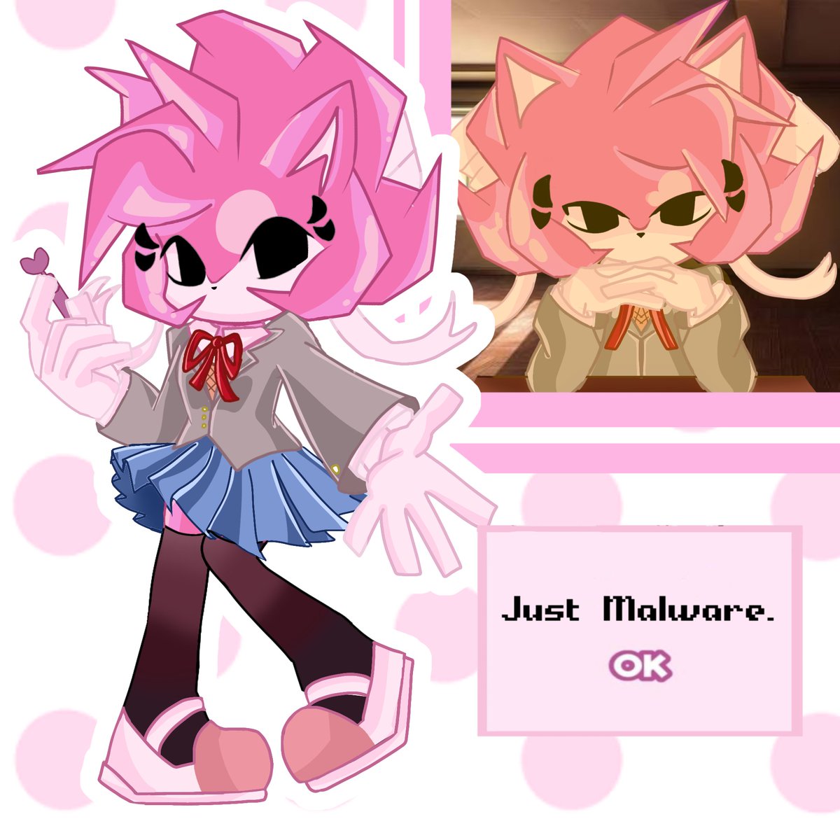 benita_rob12678's tweet photo. JUST MALWARE
I've been playing DDLC these last few days, so why not? 
#AmyMalware https://t.co/lht1sqVk4l