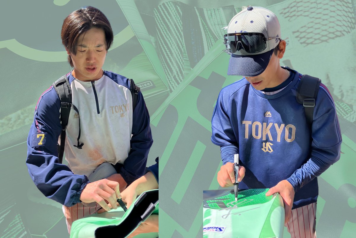 swallowspr's tweet image. ＼オークション開催中／
TOKYO燕プロジェクトで掲出した"懸垂幕"をリメイク✨
一点物のバッグに監督や選手のサインを入れて出品しました⚾️

□監督/投手:auction.hattrick.world/top/3438
□野手:auction.hattrick.world/top/3439

売上は5/1(金)5回裏終了後「緑の花火」打ち上げに充てられます🎆
#swallows #燕心全開