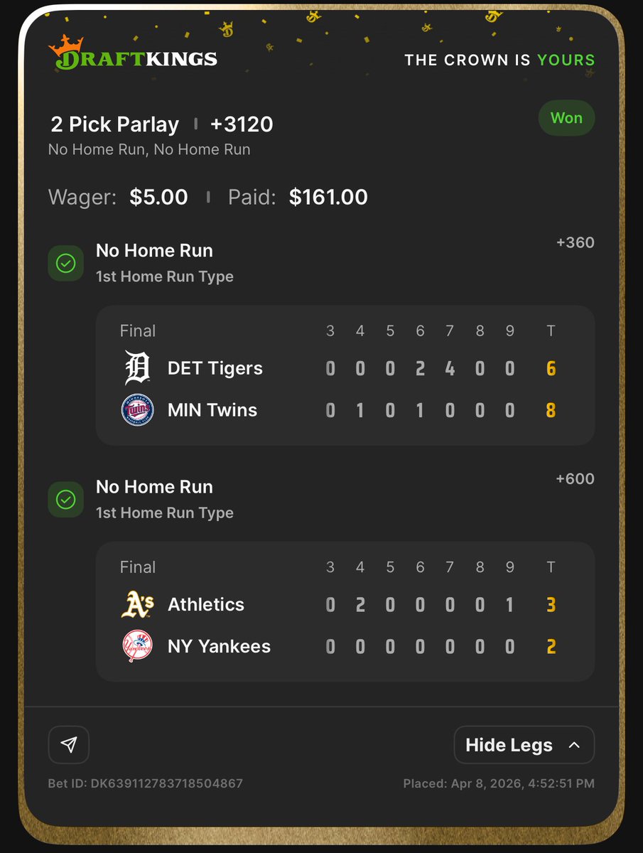 hoodlum_4's tweet photo. Ayo @onlyparlays you did again you filthy animal 😂🤝🍀🏆 https://t.co/YpFdXTMqHr