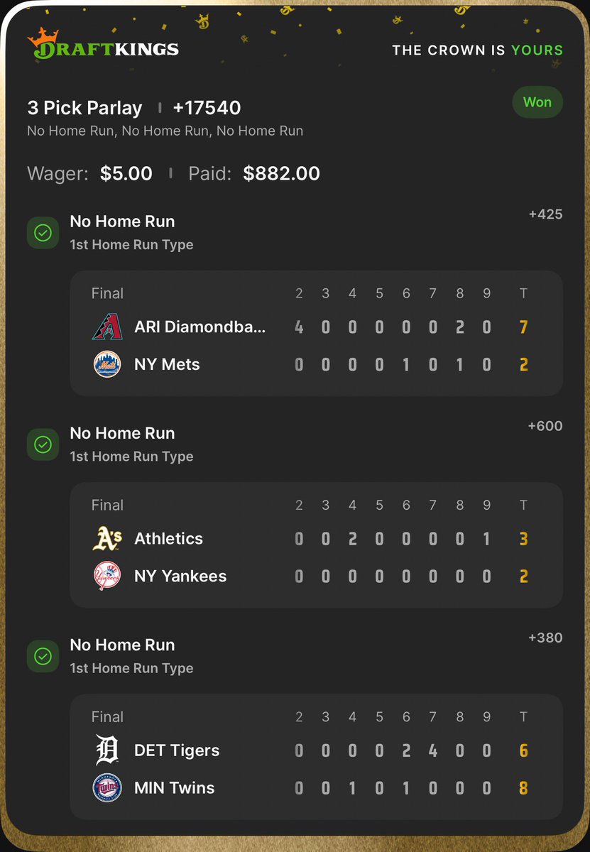 Yes sir the 🐐does it again! <a href="/onlyparlays/">JB 🍀</a> he has been on a roll this season already! Cash CASH CASH! Sign up now membership pays for itself! Don’t miss out on MLB Season with JB