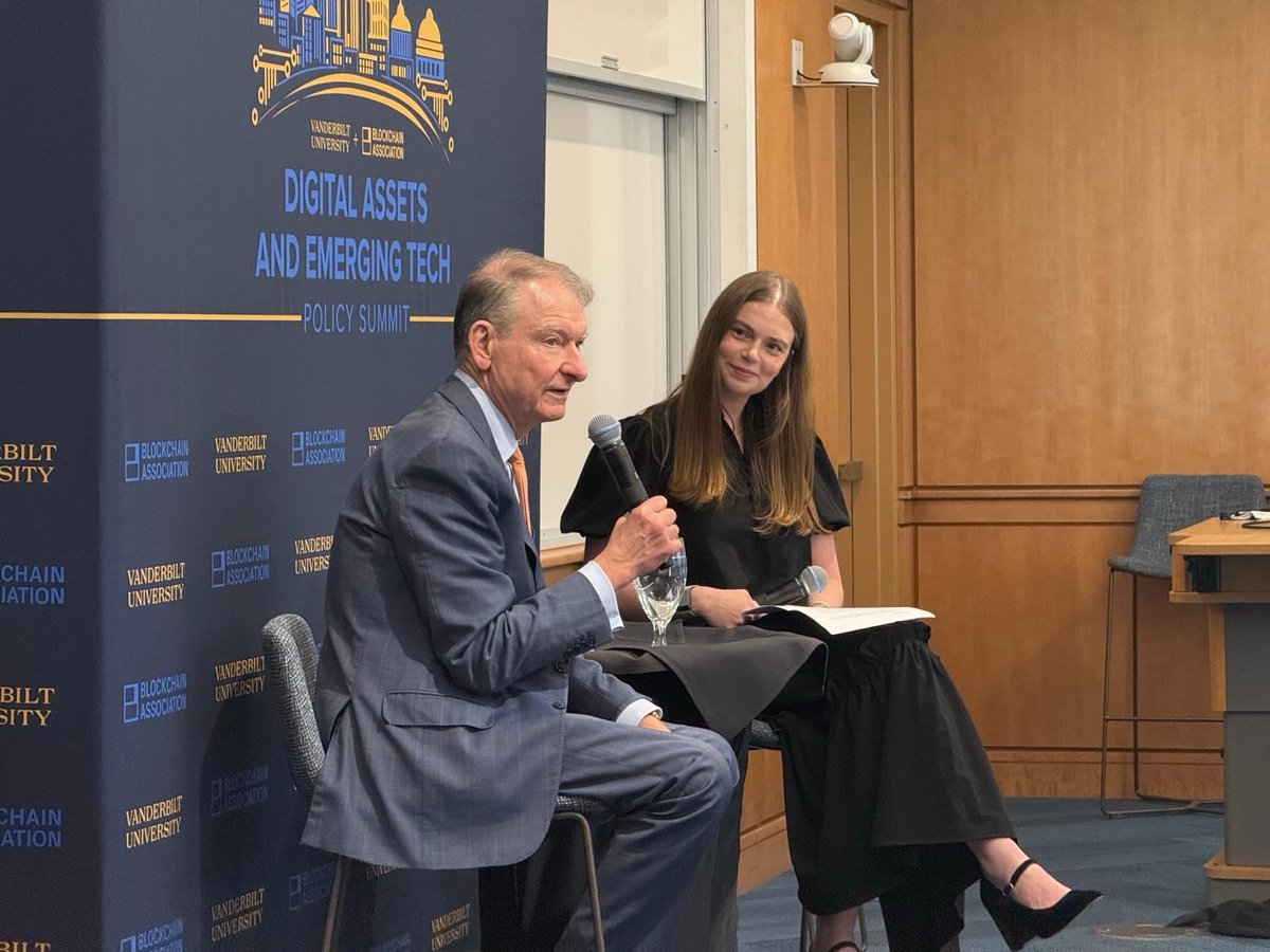 lindsayfraser0's tweet photo. On Monday, the @BlockchainAssn and @VanderbiltU co-hosted the inaugural Digital Asset and Emerging Tech Policy Summit.

We were fortunate to be joined by @SenatorHagerty, SEC Chairman @SECPaulSAtkins, House Financial Services Committee Chairman @RepFrenchHill, former CFTC Chairman @giancarloMKTS (all Vanderbilt alums!), as well as CFTC Chairman @MichaelSelig and @RepTimmons.

On a personal level, it was especially meaningful to bring colleagues, policymakers, and industry leaders to a place I care deeply about. 

Extremely grateful to @ProfYYadav1 for her partnership, and to the Blockchain Association and Vanderbilt teams for making it all come together.

Already looking forward to next year!