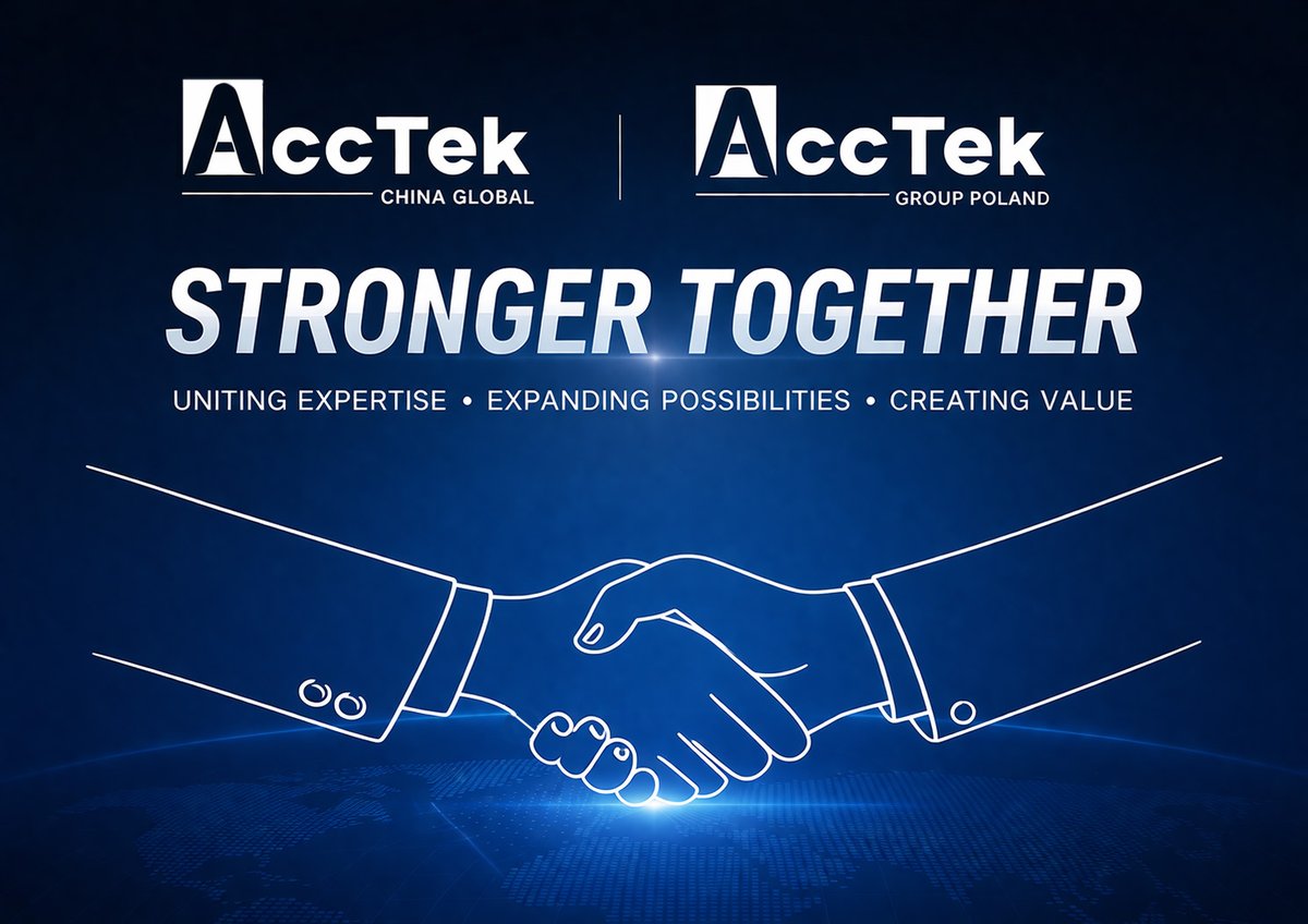ACCTEKGROUP's tweet image. Great to meet @AccTek Group Poland in person!
Strong discussions, shared insights, and a clear direction for future cooperation.
This is how real partnerships grow. 🤝
Excited for what’s coming next. Stay tuned.
#AccTek #LaserMachine #CNC #Manufacturing #B2B