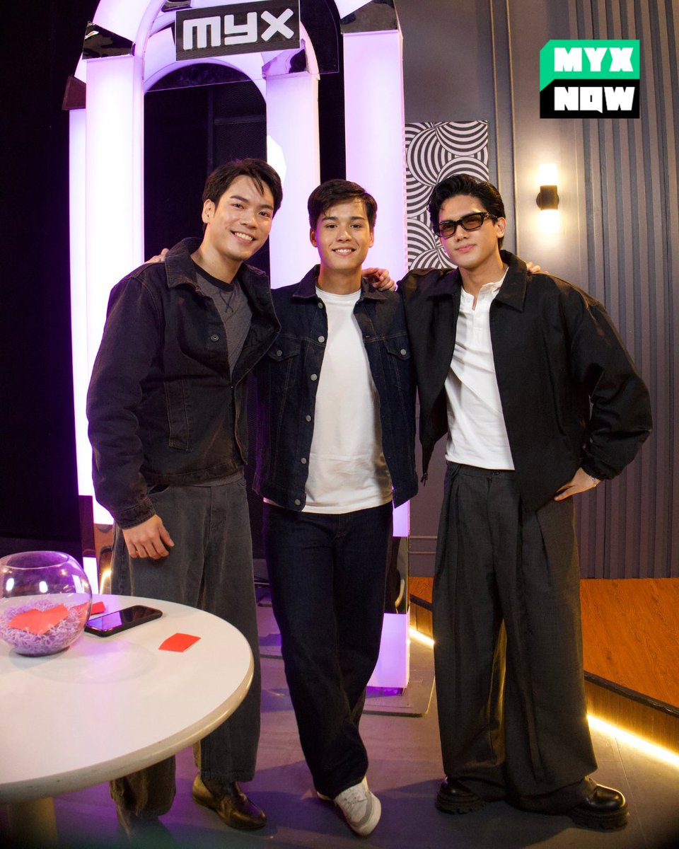 myxglobal's tweet photo. VJ Robbie, VJ Ozzie and  VJ Jarren bring you the ultimate pop culture mashup in this action-packed episode of #MYXNOW. Plus, catch our MYXclusive Interview with @oneoreight__!

Streaming at 12NN PHT on YouTube — link in bio 🔗

#MYX #OneOrEight #VJRobbie #VJOzzie #VJJarren https://t.co/fSWDpjMaTT