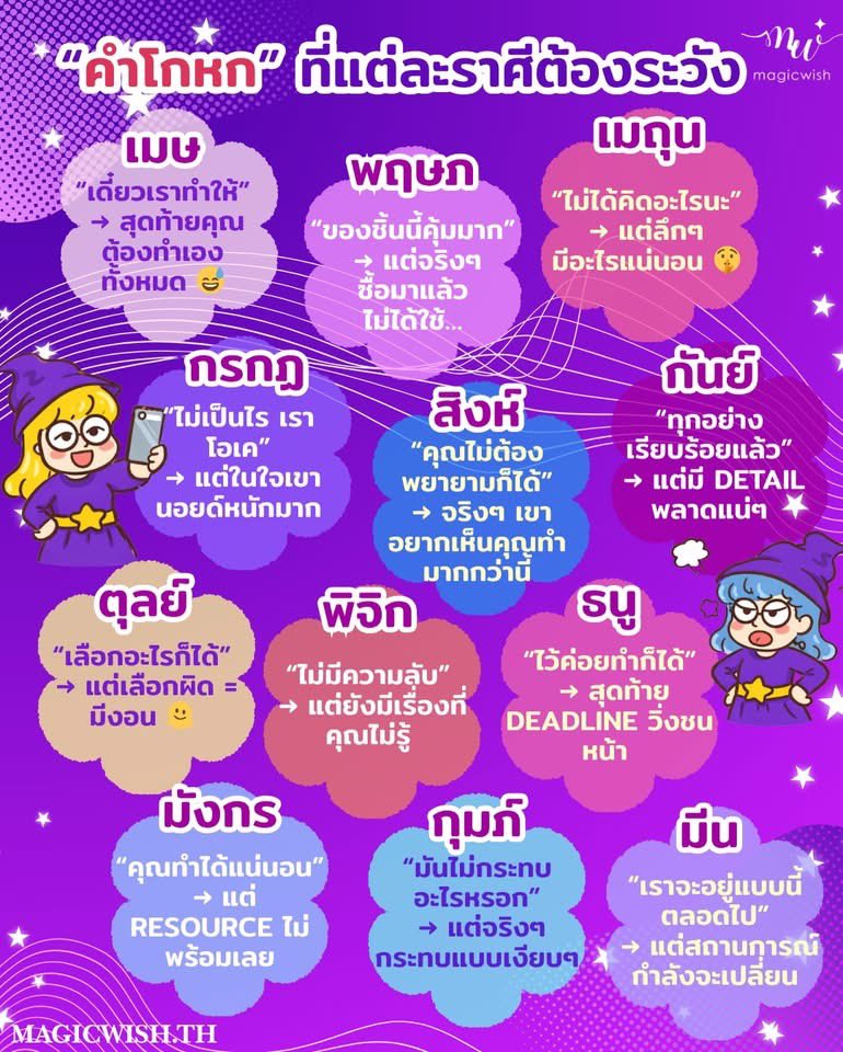 magicwishth's tweet photo. คำโกหกที่แต่ละราศีต้องระวัง ฟังหูไว้หู😢❌

มา #เสริมดวง ด้วย #กำไลหิน จี้ #ไพ่ทาโร่ต์
✨🐈‍⬛ใหม่! The Cat &amp; The Star กำไลแห่งสัญชาตญาณและโชคชะตา ช่วยปกป้องพลังงาน นำทางชีวิต และดึงดูดโอกาสที่ใช่เข้ามา 

1,490.- สอบถาม https://t.co/Fpim4uqDnL
#magicwishth #magicwishthbracelet #กำไล https://t.co/BXN1xKcXjj