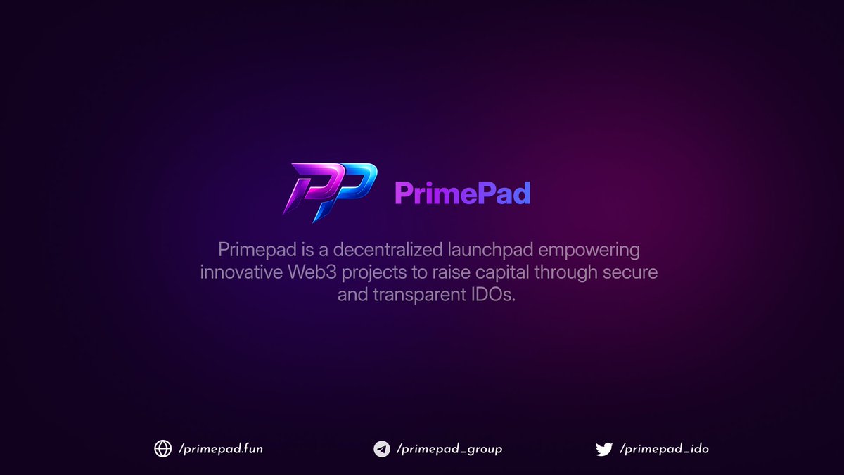 PrimePad | IDO Fundraising tweet media