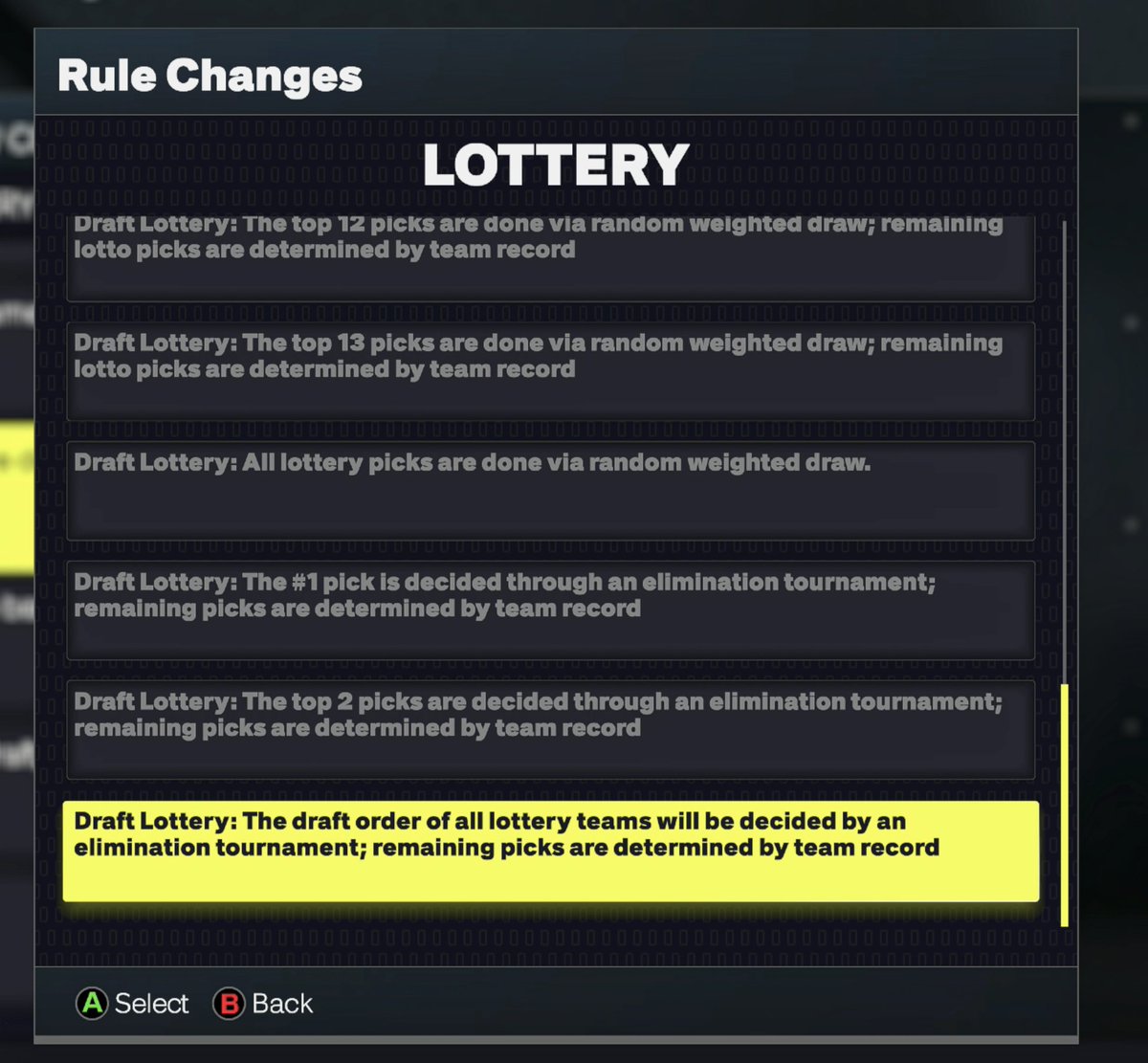 ShadyMikeGaming's tweet image. Did yall know you could replace the lottery with a tournament in #NBA2K26? 🤣

The Devs know Adam Silver so well.