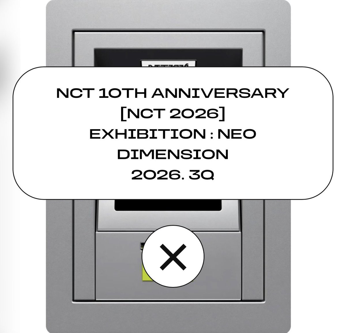 jjaehyunTH's tweet photo. NCT 10th Anniversary [NCT 2026] Pop Up : Neo Ground @ Seoul
🗓️15-23 พฤษภาคม 2026

NCT 10th Anniversary [NCT 2026] Exhibition : Neo Dimension 
🗓️2026 3Q

https://t.co/RqQAFhIKNz

#JAEHYUN #재현 #NCT127 @NCTsmtown_127 https://t.co/tJitooQMpy