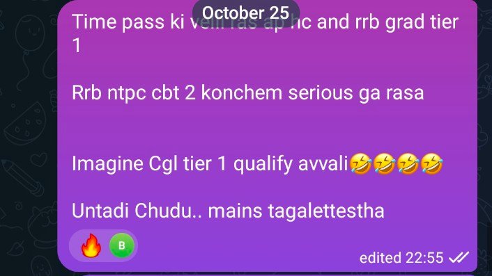 Exintrovert24's tweet image. And Cheppinatte CGL Mains Tagalettesa

Finally Selected in Central Board of Direct Taxes ✊🏻

#ssccgl #ssc