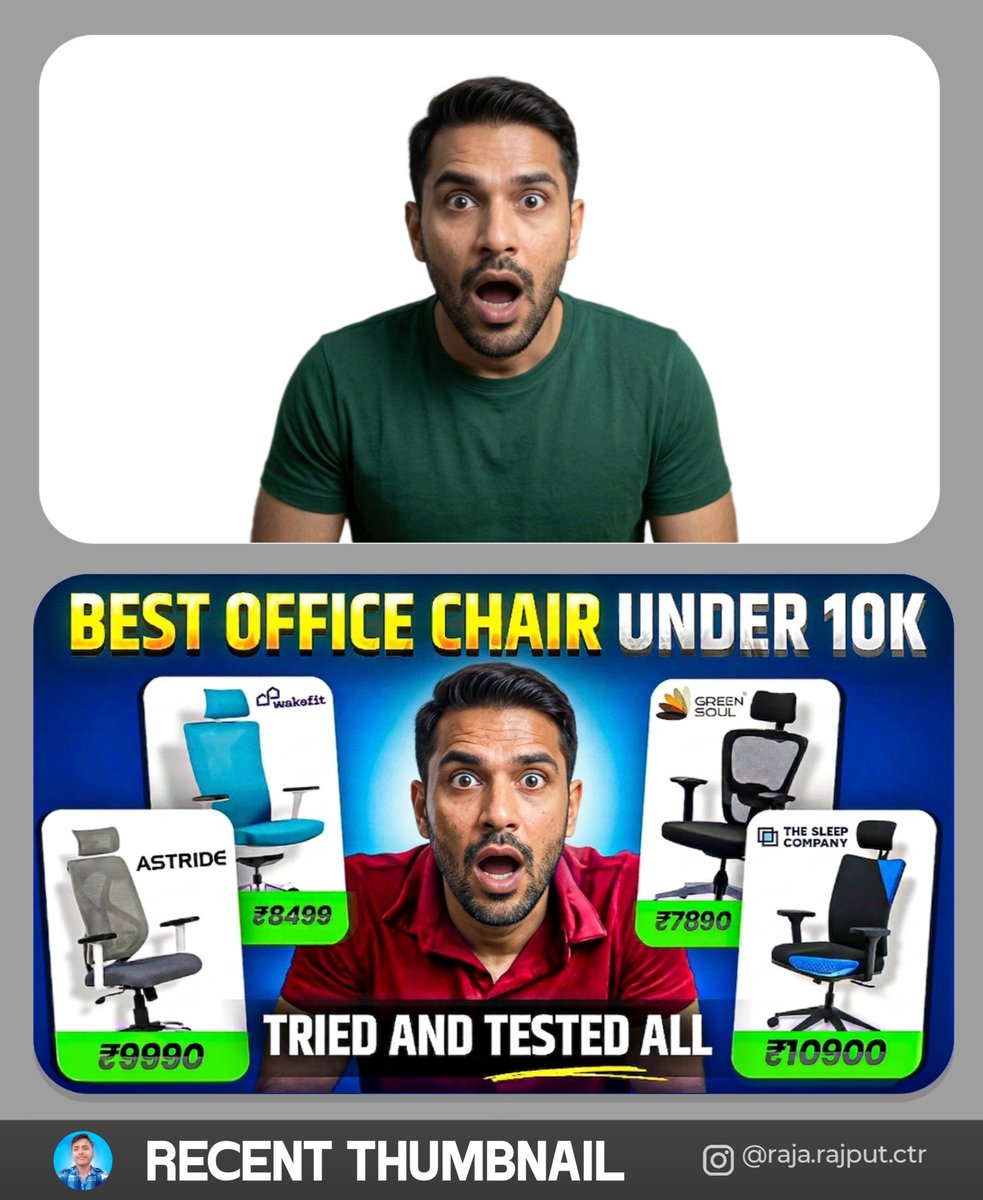 RajaRajput2006's tweet photo. Recent THUMBNAIL 💺 ✅ 

Want to create your THUMBNAIL?
Dm Now!  

#thumbnail #youtubethumbnails #photoshop #thumbnaildesigner https://t.co/KagoJ0b5M0