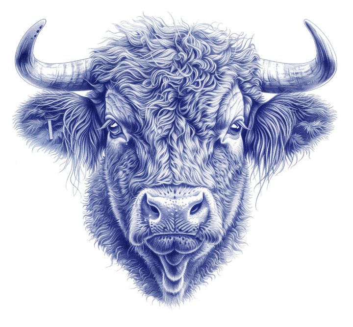 Art of the Day! "A detailed graphic of a cattle". Buy at: ArtPal.com/maxleron?i=306…