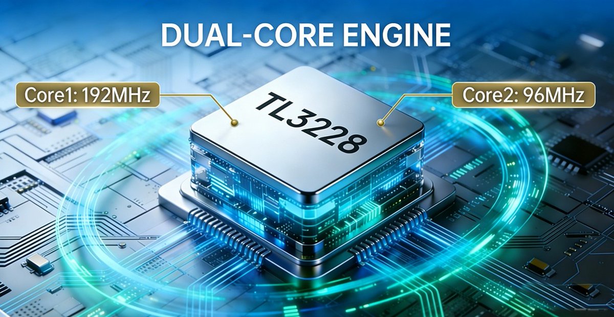 TelinkSemi's tweet photo. TL3228: Dual RISC-V cores for advanced wireless applications.
✅ Core 1: 192 MHz (D25F, FPU, cache)
✅ Core 2: 96 MHz (N22, energy efficient)
✅ Hardware Mailbox for fast core communication
✅ Up to 384KB SRAM + 2.5MB Flash/RRAM
👉 https://t.co/lscX1HYXyH
#TL3228 #RISCV #DualCore https://t.co/46W02vnRnv