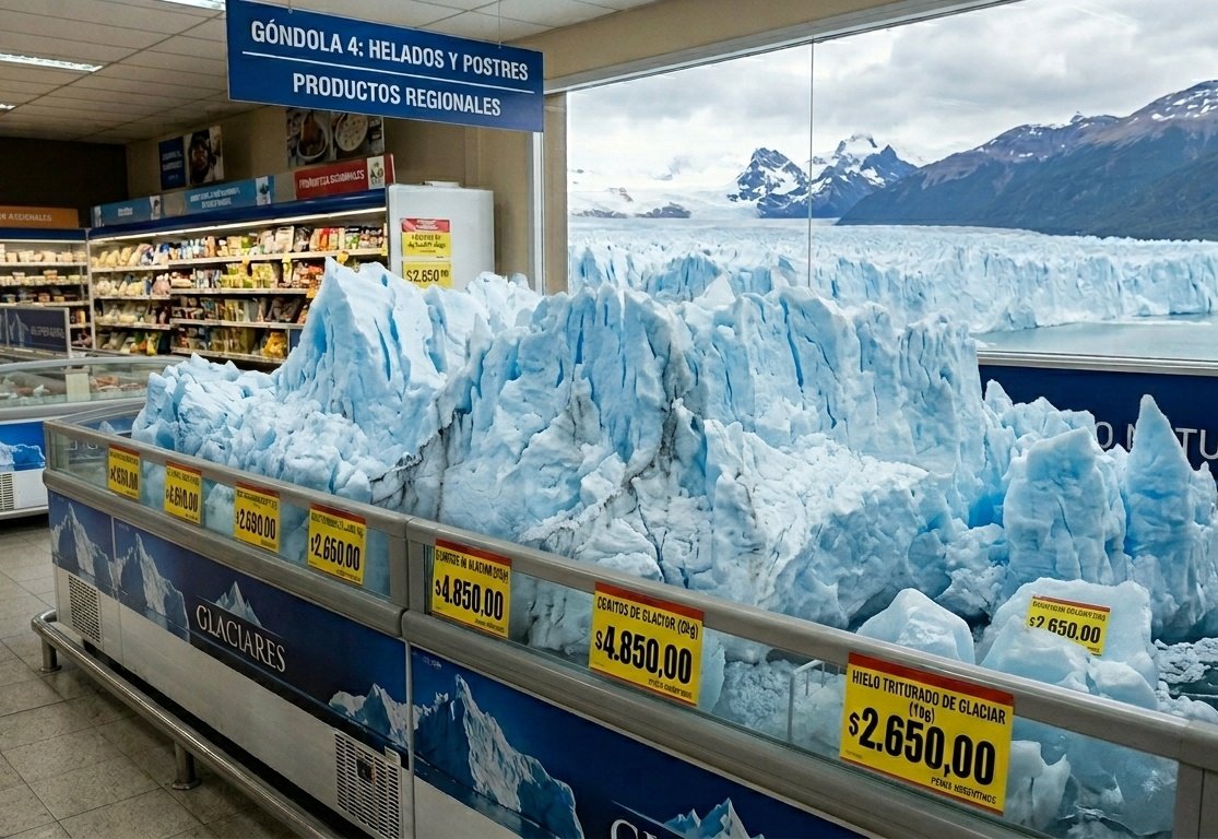 Acabo de volver de comprar y habian glaciares a la venta.

Que carajos esta pasando??