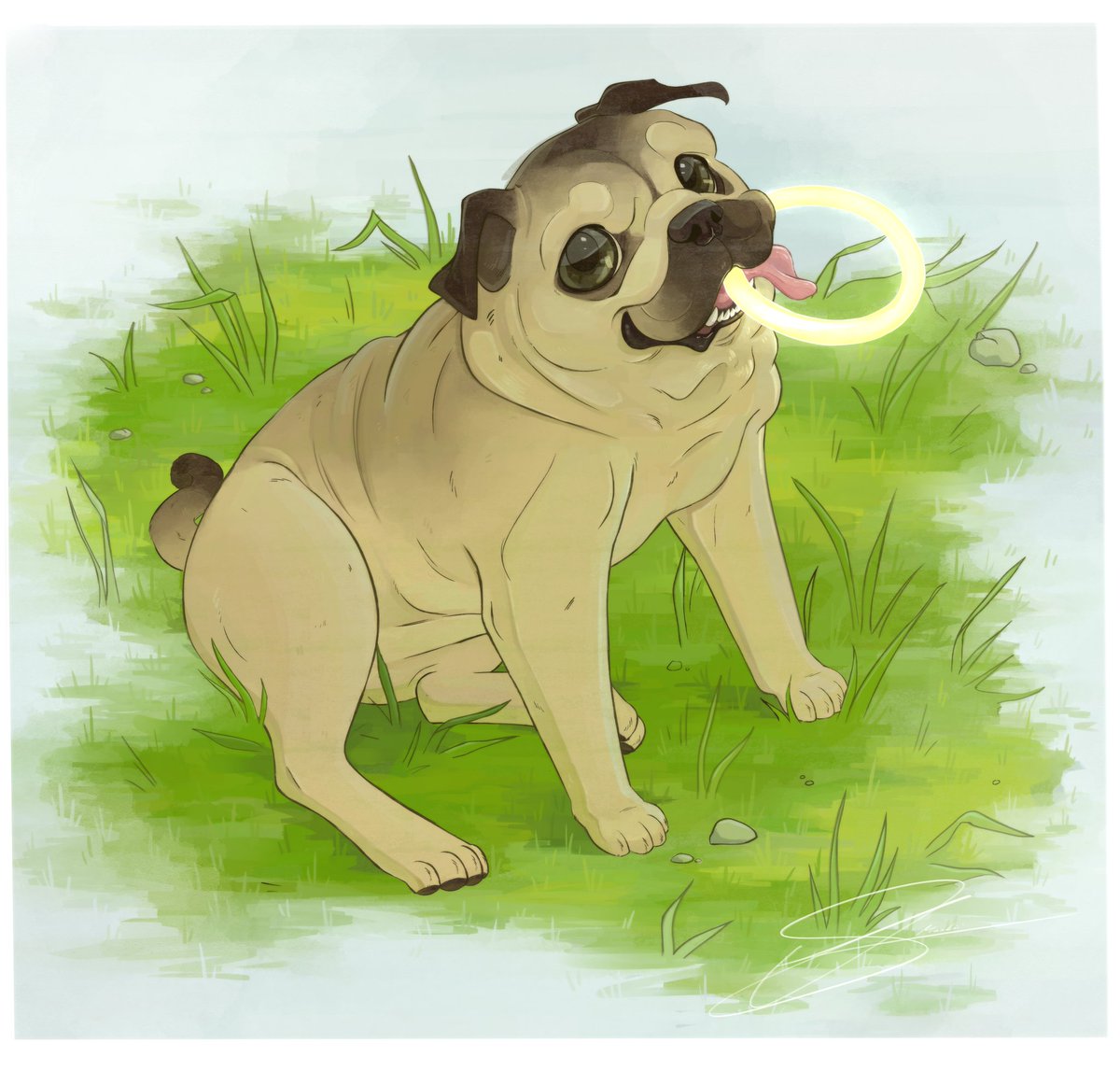 JackieHorrorsho's tweet photo. Its been exactly a month since my little guy crossed over the rainbow bridge. His soul and mine are forever connected and everyone that knows me will ALWAYS know him. I love you forever my angel, wait for me in every lifetime 🖤🌈

🎨 @maskiidoodle - thank you so much for this 🖤 https://t.co/lg9v8SGsRl
