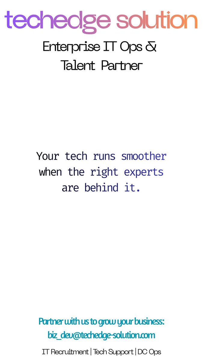 MeetuSuraj's tweet photo. Connect with our team to know more biz_dev@techedge-solution.com https://t.co/KC775jbLTg