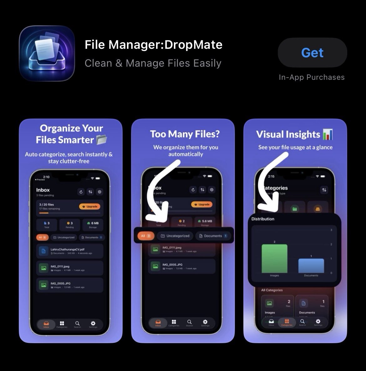 damith_ds's tweet photo. This is how DropMate looks on the App Store 🍎📲

Focused on making it clean, simple, and easy to use. Would love your honest feedback 🙌 https://t.co/HC3GesmDts