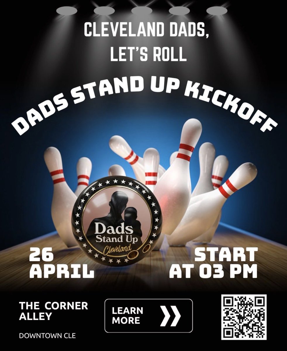 DadsForAll's tweet photo. Cleveland dads — we’re launching a chapter and we want you there.

Dads Stand Up: Cleveland | April 26 | Corner Alley, Downtown Cleveland

Come connect with dads who give a damn. 
No Gutter Dads Allowed.

Register: https://t.co/Zh7HhCY6uw https://t.co/K9knuVznbg