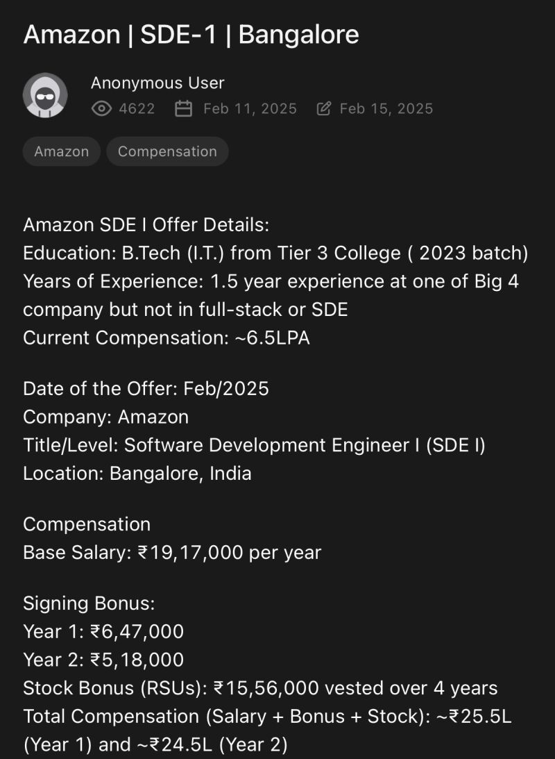 imNiKkiiY's tweet image. 🚨 Amazon is hiring – Software Developer Engineer

📍 Location: Bengaluru, Karnataka  India

Would love to connect and exchange ideas 🤝
🔗 Apply here Link comments me 👇

#Amazon #Hiring #SoftwareEngineer #TechJobs #BangaloreJobs 🚀