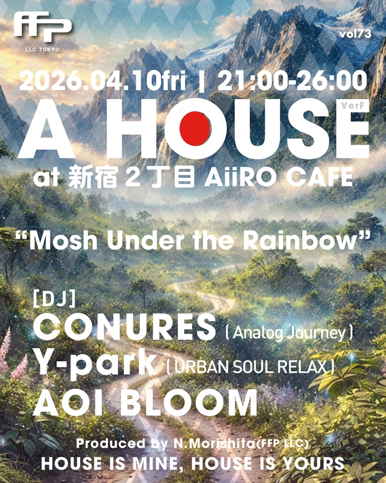 TOKYOMUSICNET's tweet photo. https://t.co/pPzXppl4vN
明日金曜日です！！
新宿2丁目AiiRO CAFEで開催されているHouse music Party『A HOUSE』 
A HOUSE vol 73 
■日付 : 04月10日 (金) 
■DJ time : 21時～2時 ※店舗営業時間：18:00～ 
■チャージ : 無料 (1ドリンクオーダー制) 
 #ハウスミュージック #新宿二丁目 https://t.co/UNKGpJxdMp