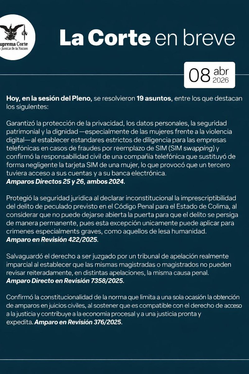 Suprema Corte tweet media