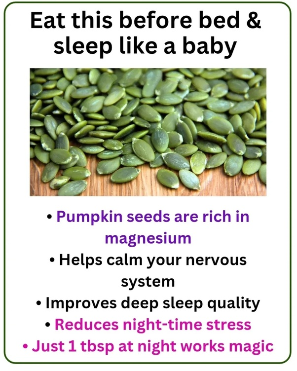 Eat this before bed &amp; say goodbye to stress.👇
