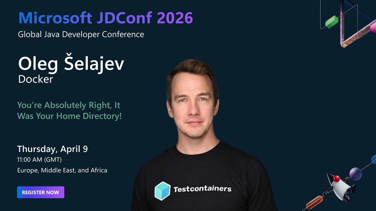 JavaAtMicrosoft's tweet image. Starting in 5 minutes: You're Absolutely Right, It Was Your Home Directory!

With Oleg Šelajev (@shelajev) from Docker

Learn how Docker Sandboxes keep AI agents safe — no more home directory disasters!

Watch live → jdconf.com

#JDConf #Java #AgenticAI #Docker