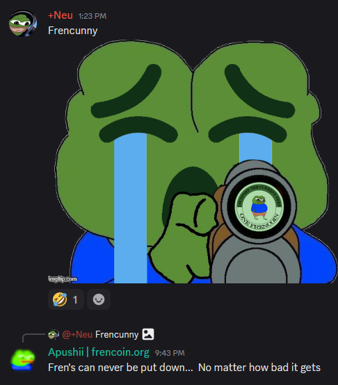 Apushii | $FREN | Frencoin | FREN tweet media