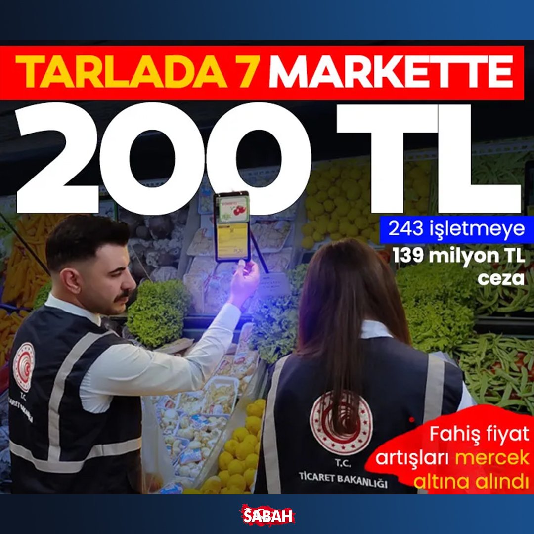 ⚠️Diyarbakır'da ''kırmızı kapya biber''in Adana'daki komisyoncudan 7 TL'den satın alındığı, söz konusu ürünün Diyarbakır'da zincir markete 30 TL'den satıldığı, ilgili zincir market tarafından ise ürünün tüketiciye 199.99 TL'den sunulduğu belirlendi.