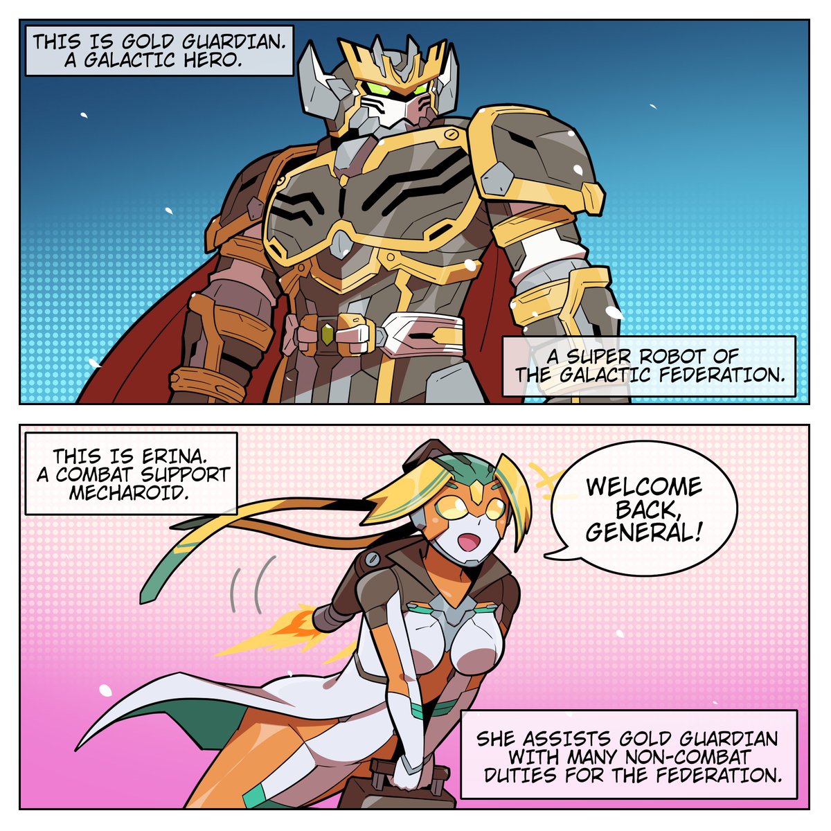 Gold Guardian - Giant Robot Vtuber tweet media