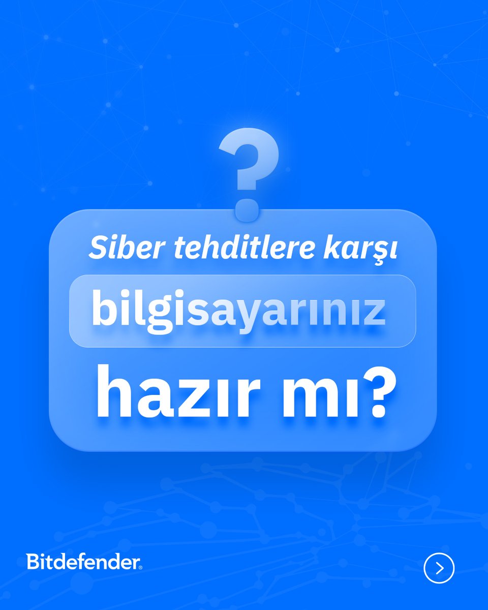 bitdefender_tr's tweet image. İnternette karşılaştığınız tehditler her geçen gün daha karmaşık hale geliyor. Virüsler, fidye yazılımları ve dolandırıcılık girişimleri çoğu zaman fark edilmeden cihazlara ulaşabiliyor.

bitdefender.com.tr/bireysel-antiv…

#Bitdefender #InternetSecurity #SiberGüvenlik #DijitalGüvenlik