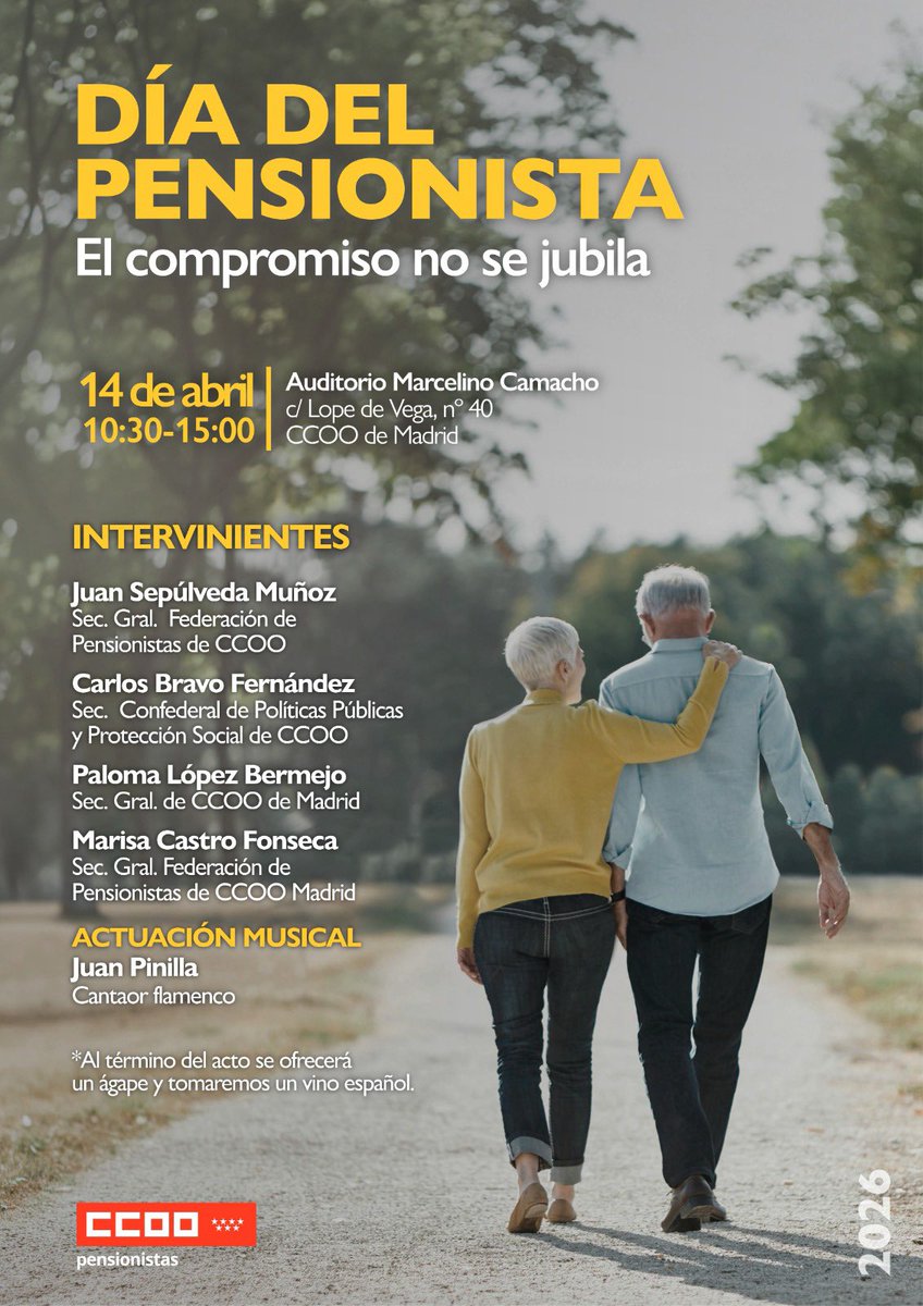 Pensionistas CCOO Madrid tweet media