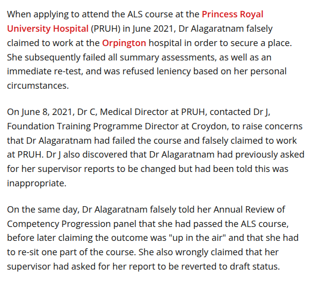 crochetjenny's tweet image. Dr Marita Alagaratnam, suspended for 12 months.
#NHS    
mylondon.news/news/health/cr…