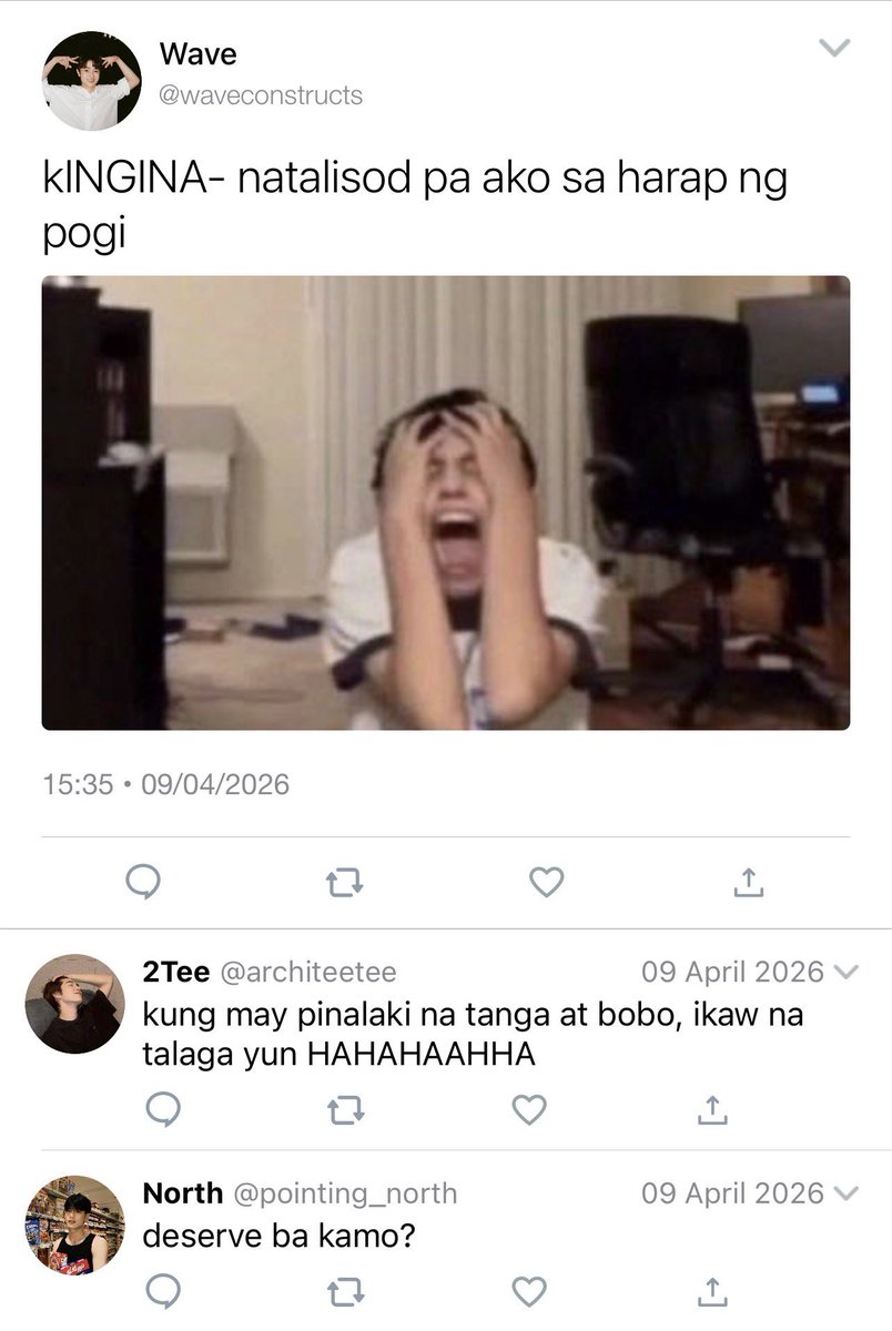 lcvenorawit's tweet photo. from accidents to love?

— a #theewave filo two-tweet crack au :> https://t.co/Mjesla3KHN