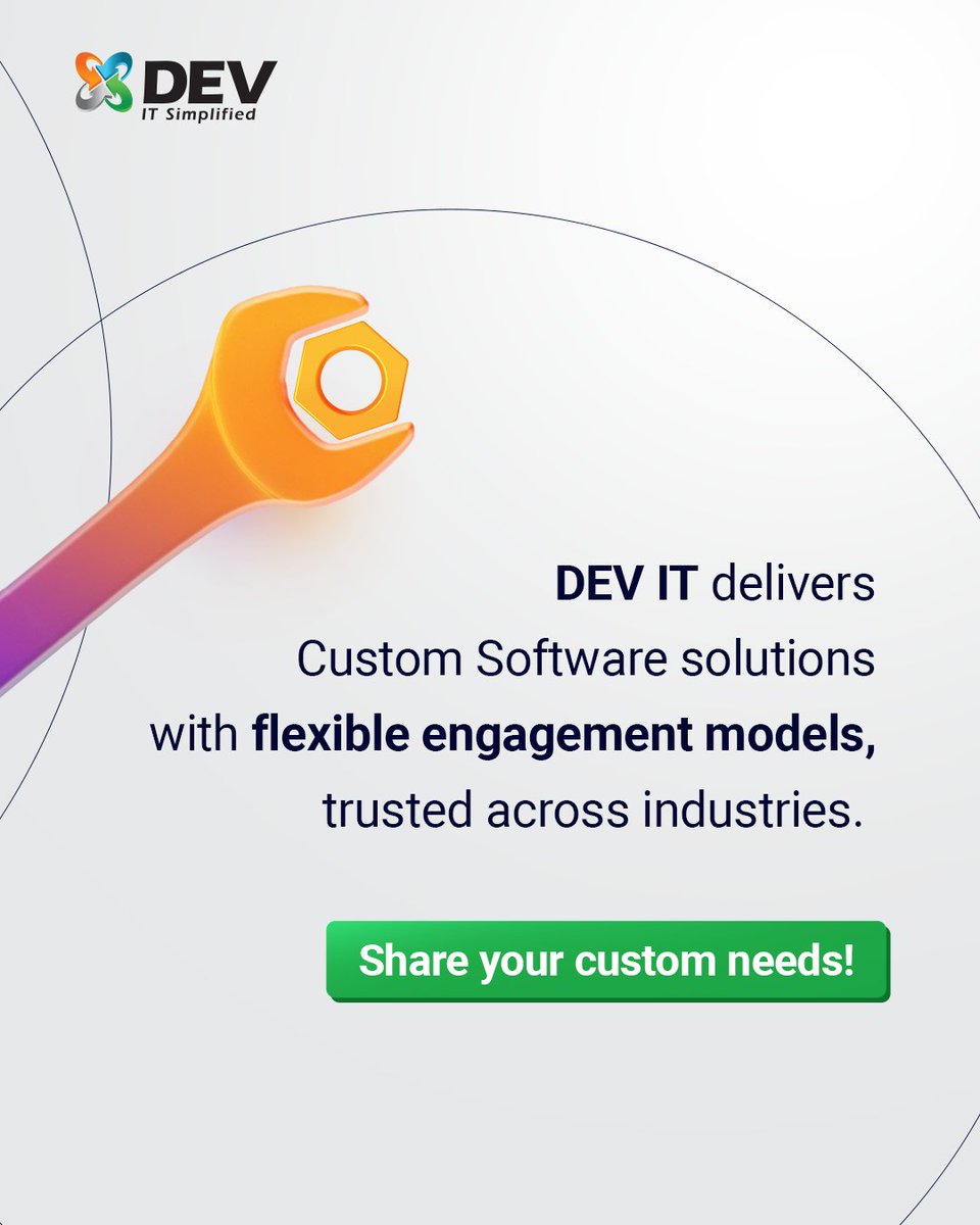 DEVITPL's tweet image. Stop adjusting your business to fit your software.

Custom software gives you control. Better workflows. Faster decisions. Built to scale.

👉 Share your needs: shorturl.at/cvWw1
👉 Talk to us: shorturl.at/ufhND

#CustomSoftware #TechStrategy #DEVIT