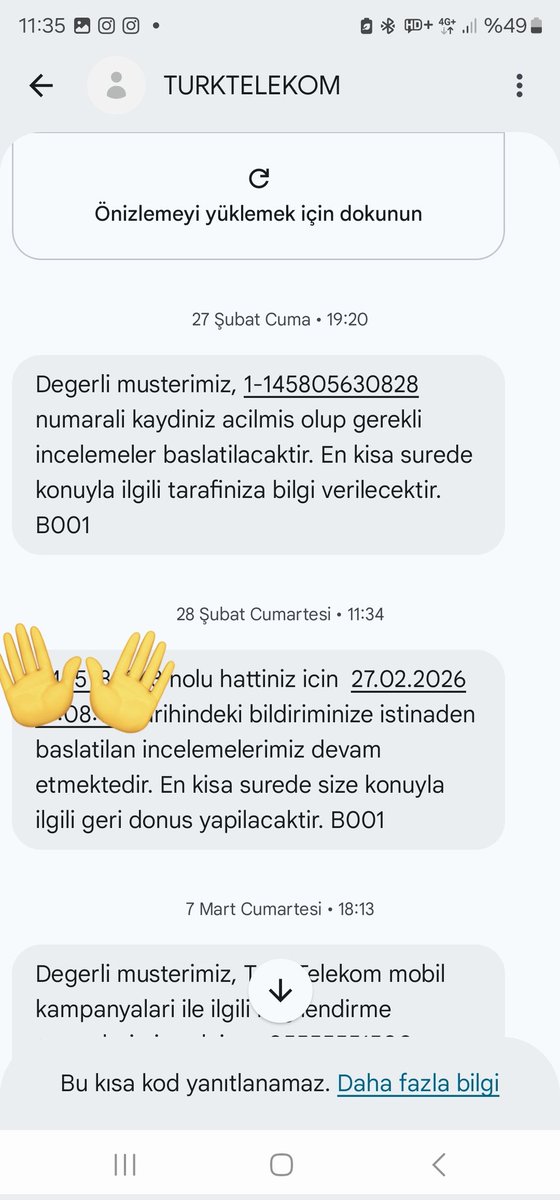 Çok Sayın iş bitiremeyen <a href="/TTDestek/">Türk Telekom Destek</a> ekibi aylardır mesaj geliyor ve çözüm yok, Allah sizi bildiği gibi yapsın
Lanet olsun bir çözüm uretmiyorsaniz yalandan mesaj atıp durmayın
Lanet olsun vereceğiniz hizmete