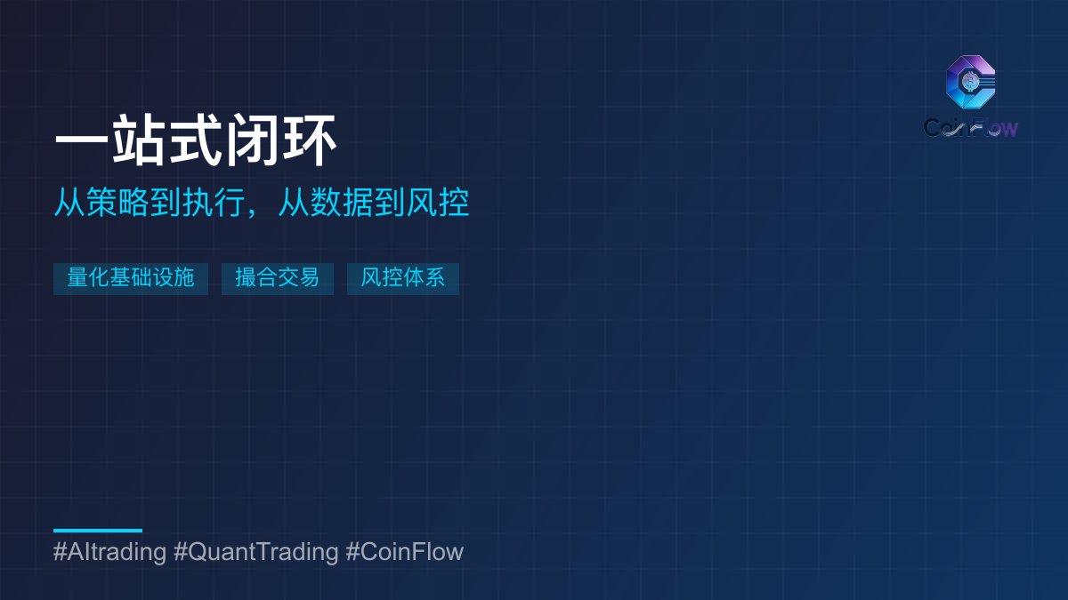 coinflow01's tweet image. 量化交易 vs 手动交易：效率的差距

📊 量化优势：
→ 24/7 无间断运行
→ 严格执行交易纪律
→ 消除情绪化决策
→ 历史数据回测验证

手动交易或许更有成就感，但系统交易更稳定。
#QuantTrading #AI