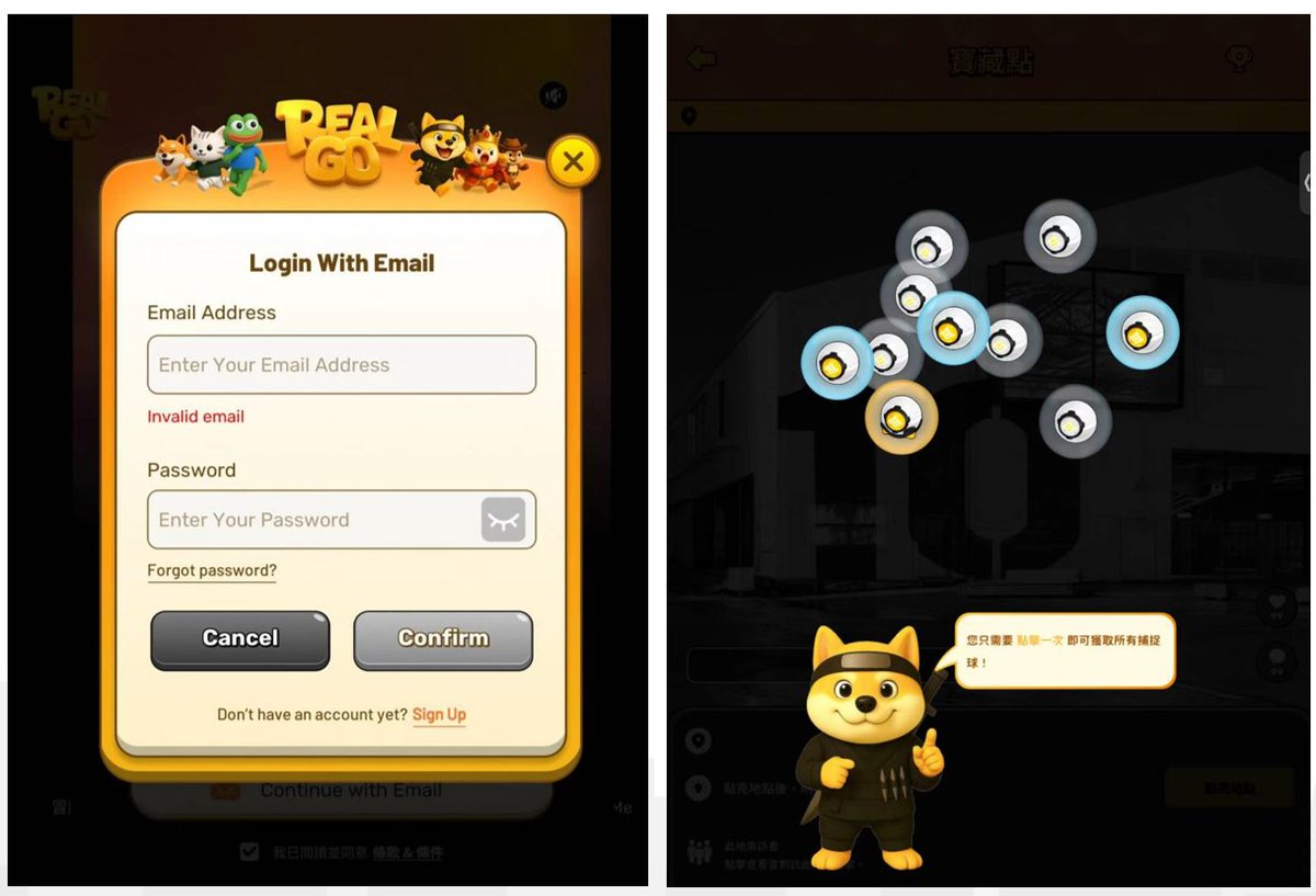 jiao_newlife's tweet image. 【RealGo游戏交互详解】
      @RealGoOfficial 是一款融合游戏、Meme文化与SocialFi的Web3 IP游戏，将现实世界化为沉浸式探索乐园。种子轮融资自披露140万美金，未披露相关投资机构(图1)。

     一、空投活动
    1. 撸毛成本：可零撸可氪金
    2. 交互类型：AI+AR+web3
    3.