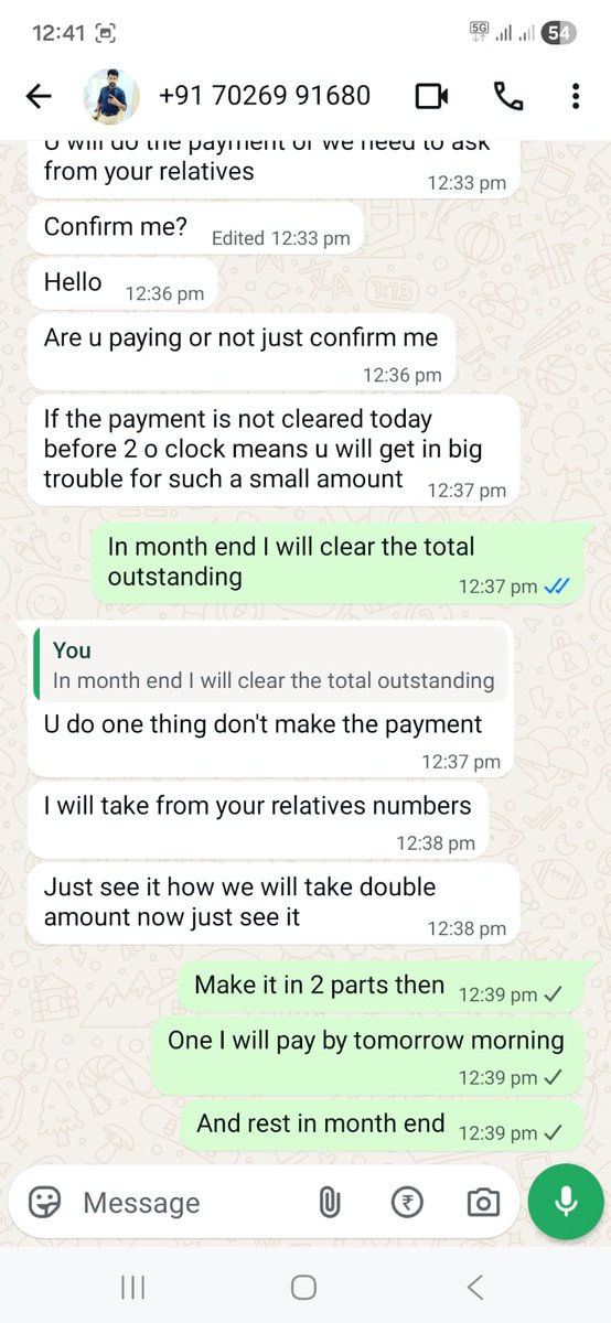 KumarDives50543's tweet photo. @FreoMoney Your agent, Prashant (+91 7026991680) is making excessive recovery calls and even threatening to call my relatives, which is unacceptable. 

This is causing severe mental stress and violates RBI recovery norms. Kindly intervene and stop this immediately. #harassment https://t.co/0CoGPhzMqx