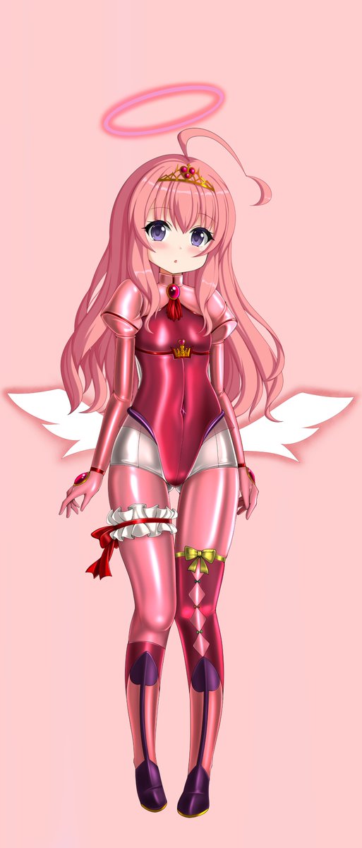 ぴっちりしたスーツと変身ヒロインとか魔法少女のピンクの服の組み合わせが好き❤️ 