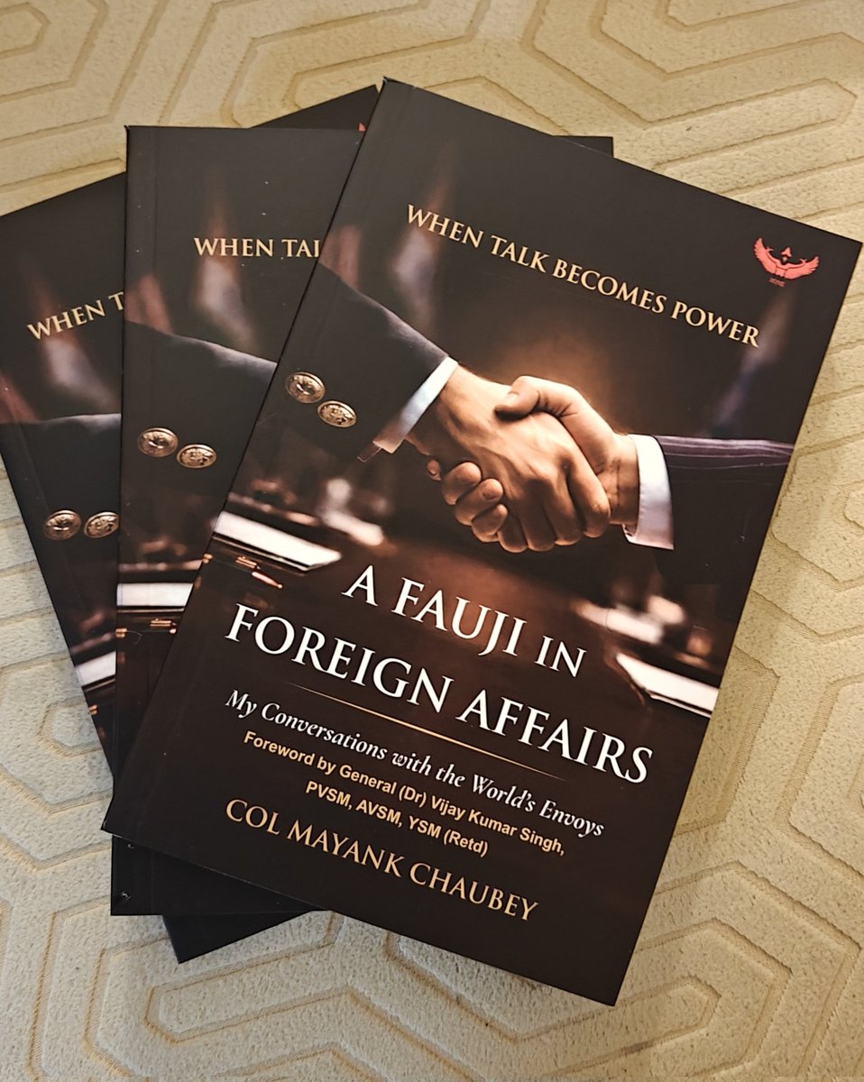 col_chaubey's tweet image. Book Review - A Fauji in Foreign Affairs 

Today’s reading - Chapter 7 - Hyderabad traffic and the Bahamian Diplomat - the takeaway line “India doesn’t ask to be explained, she asks to be experienced” says it all.

@MayankSays #RannNeeti #AFaujiInForeignAffairs #Garuda