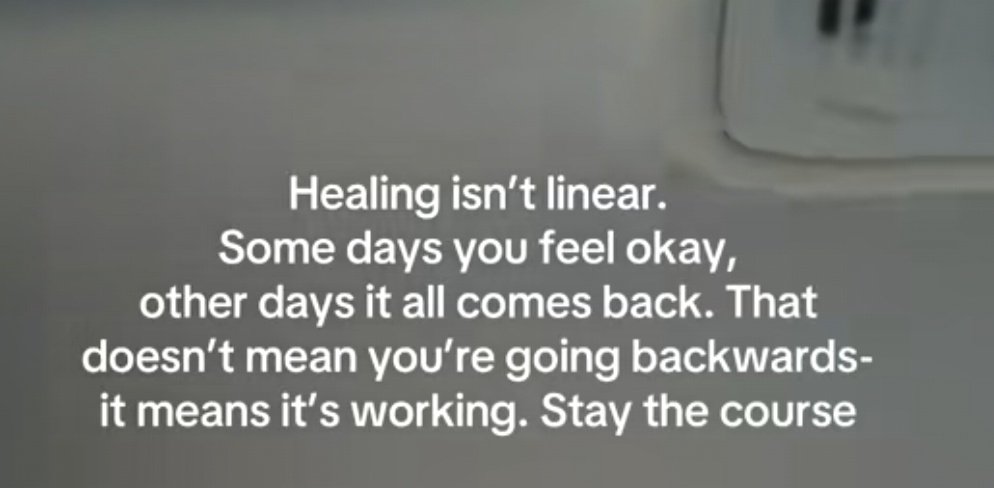 Take your sweet time..there's no rush at all #HealingJourney #healing