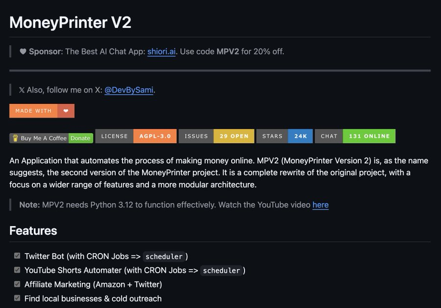 Someone Created Github repo for Money Printer (25k+ stars)