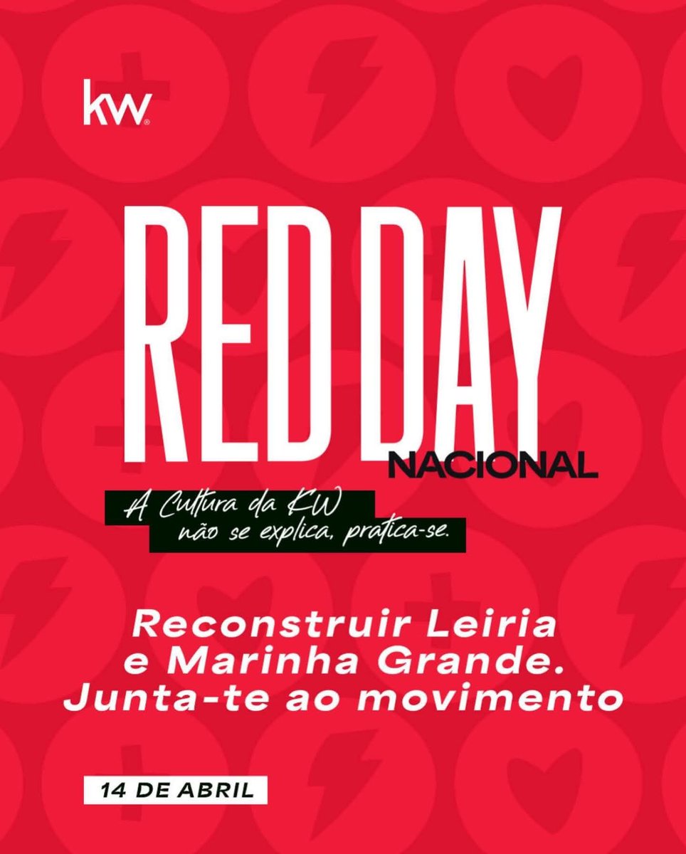 ruisargentokw's tweet photo. A tempestade Kristin exigiu mais de nós. E a nossa Cultura não se explica, pratica-se. ✊❤️

Historicamente, o RED Day é o nosso maior movimento de voluntariado. Este ano, a KW Portugal lançou uma iniciativa complementar: o RED DAY NACIONAL, dia 14 DE ABRIL. https://t.co/AbJTZ0sigH