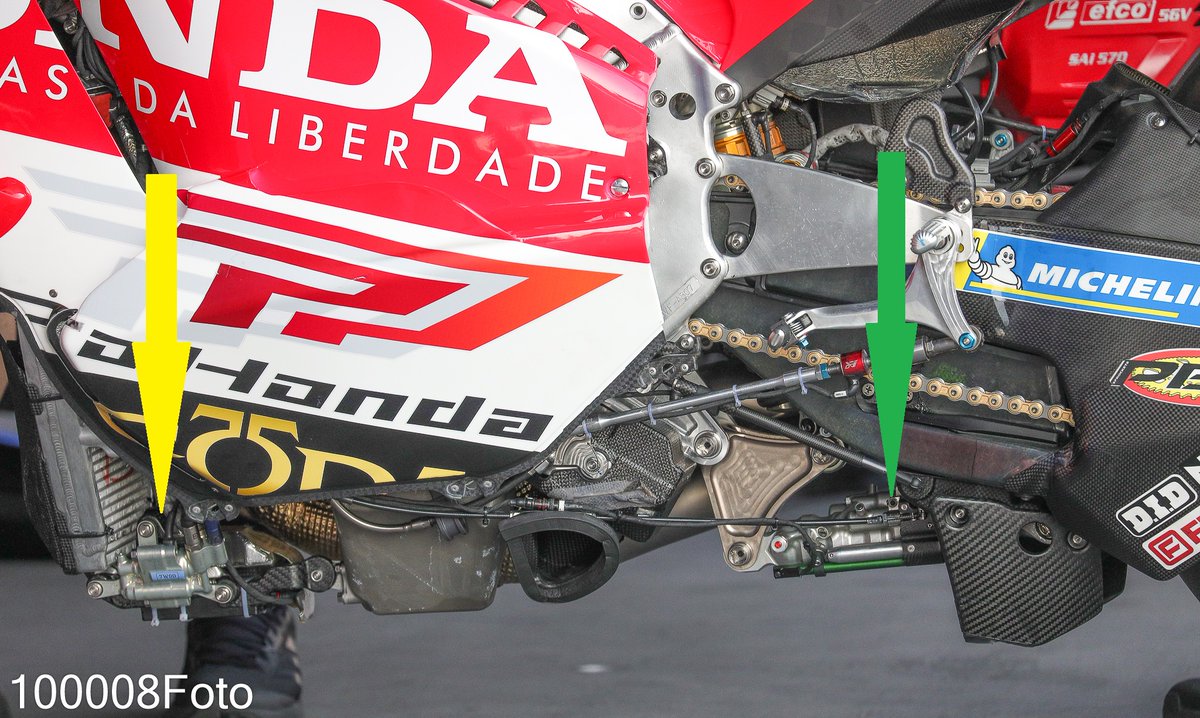 Hrc Motgp Radiator This pic by 📸Cr. 100008Foto shows clearly where in the rear suspension ...