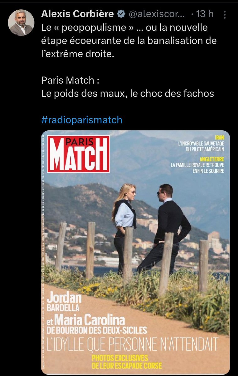 XavierGrolet's tweet photo. Waouh  !
Corbière en roue libre. Réaction d'une débilité sans fin et sans surprise. https://t.co/8q1PyiDwVc