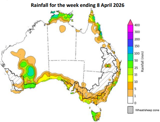 mkt_intl's tweet image. 🇦🇺 #Australia – 🌾 QLD &amp;amp; N-NSW: Dry conditions support harvest, but soil moisture stays weak.
🌧️ SA, VIC &amp;amp; WA: Rain improved soil moisture, but a drier outlook raises risks for winter crop planting.
#pulses #lentil #chickpeas #peas #canola #durum #barley